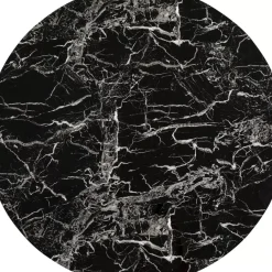 KARE Design Tische-Tischplatte Schickeria Marmoroptik Schwarz O80Cm