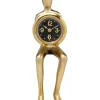 KARE Design Uhren-Tischuhr Sitting Man Gold 8X27Cm