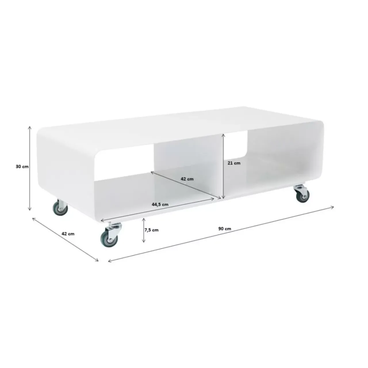 KARE Design Kommoden & Sideboards-Tv Board Lounge M Mobil Weiss