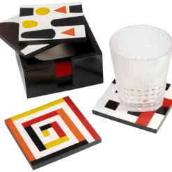 KARE Design Geschirr & Tischaccessoires-Untersetzer Artistic Multi (6/Set)