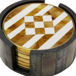 KARE Design Geschirr & Tischaccessoires-Untersetzer Nature (6/Set)