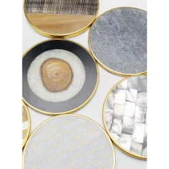 KARE Design Geschirr & Tischaccessoires-Untersetzer Nature (6/Set)