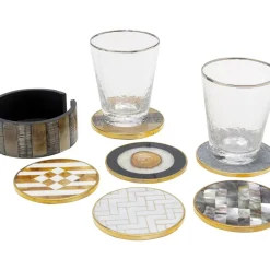 KARE Design Geschirr & Tischaccessoires-Untersetzer Nature (6/Set)