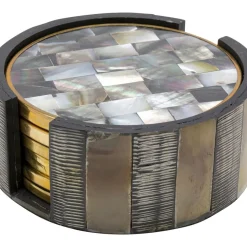 KARE Design Geschirr & Tischaccessoires-Untersetzer Nature (6/Set)