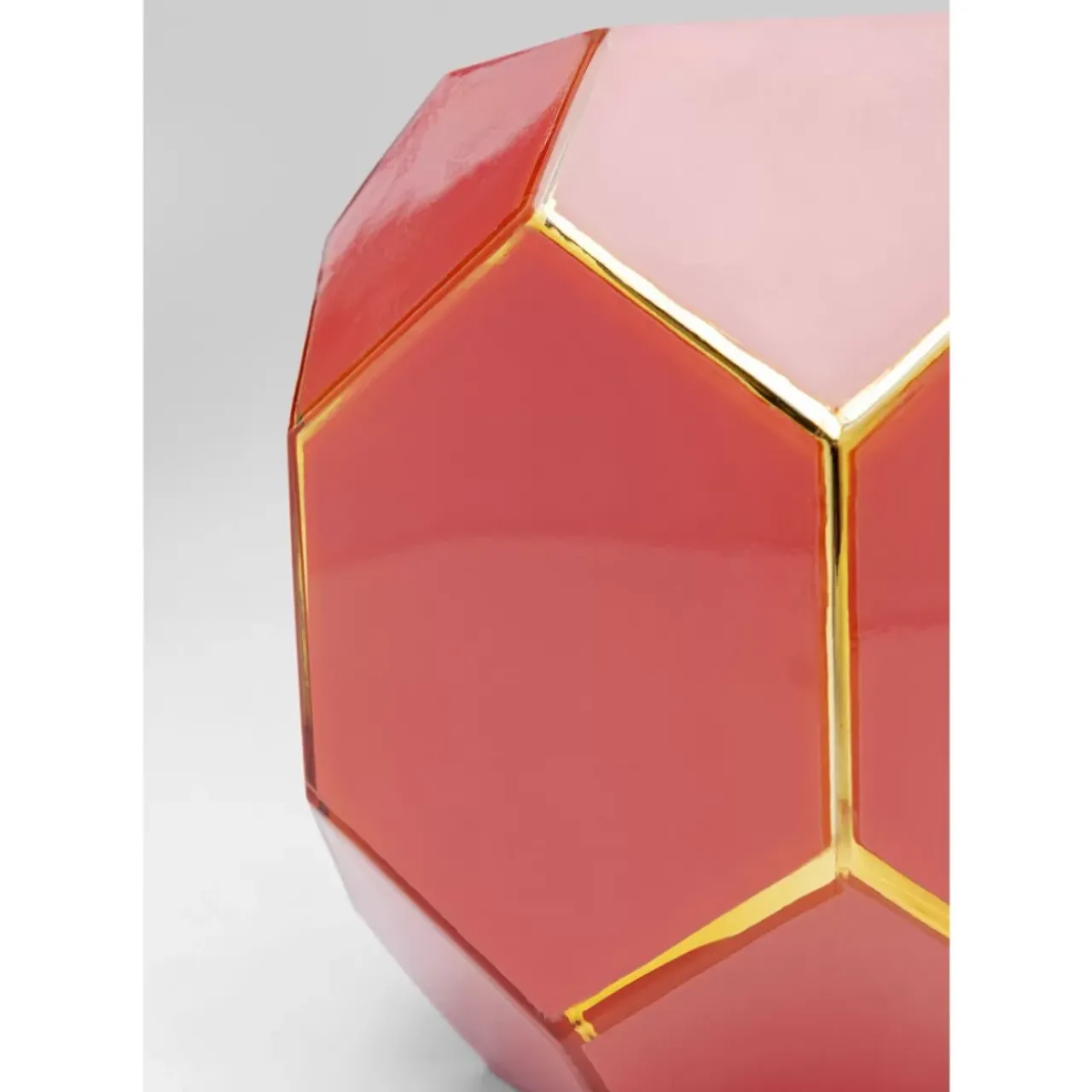 KARE Design Vasen-Vase Art Pastell Rot 17Cm