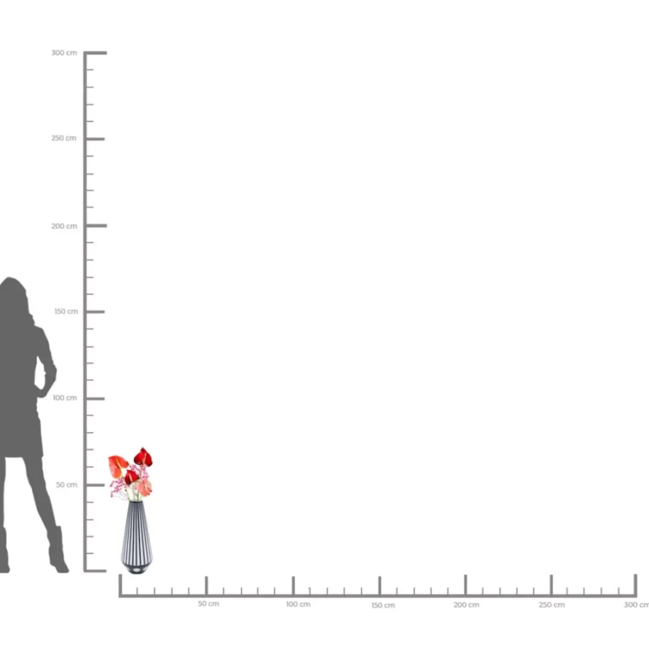 KARE Design Vasen-Vase Brillar Cylinder 44Cm