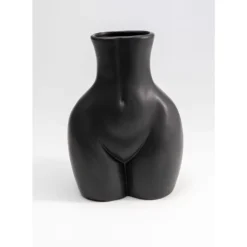 KARE Design Vasen-Vase Donna Schwarz 22Cm