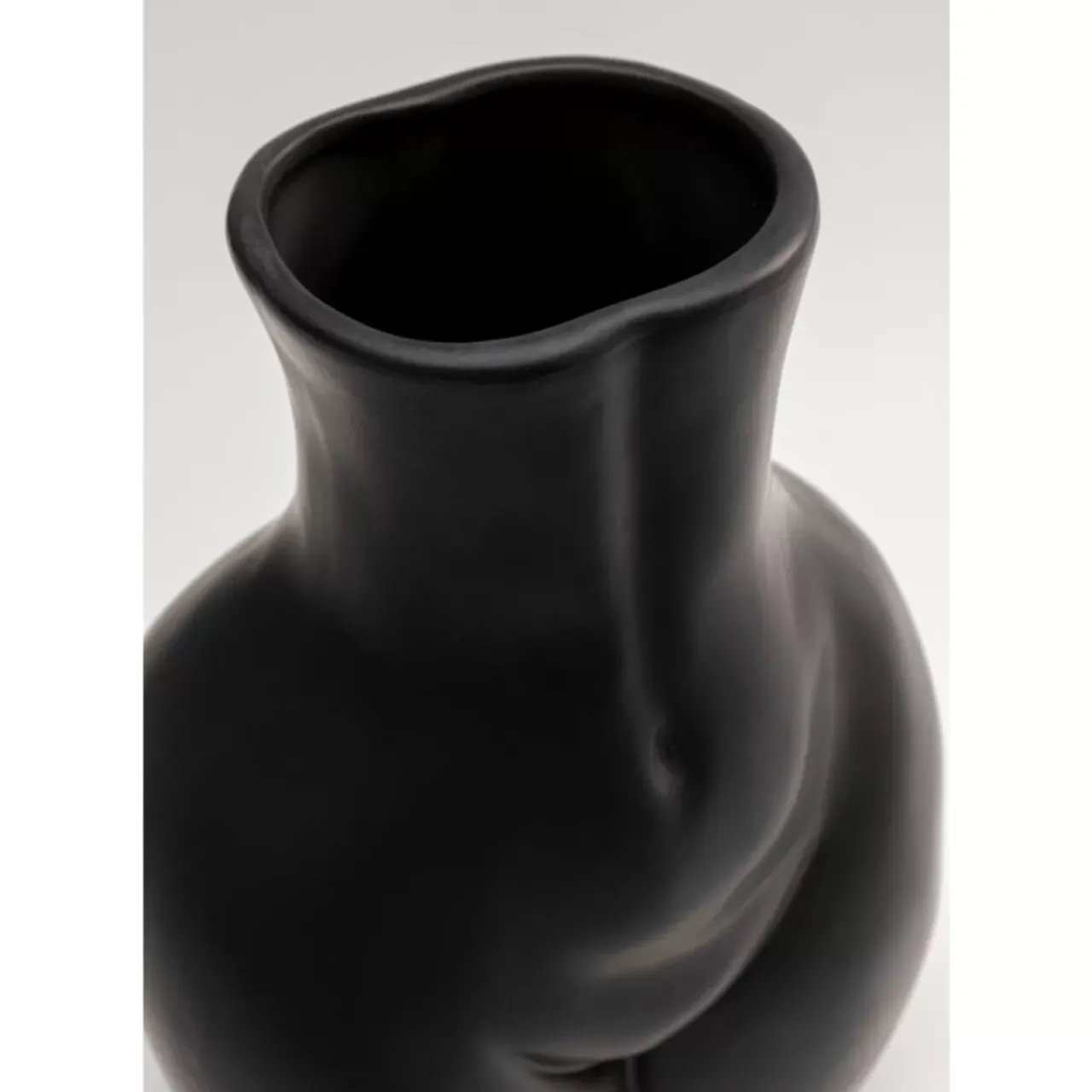 KARE Design Vasen-Vase Donna Schwarz 22Cm