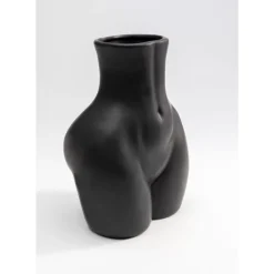KARE Design Vasen-Vase Donna Schwarz 22Cm