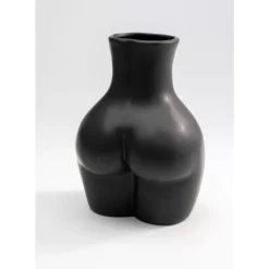 KARE Design Vasen-Vase Donna Schwarz 22Cm