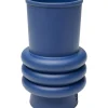 KARE Design Vasen-Vase Gina Trible Blau 17Cm