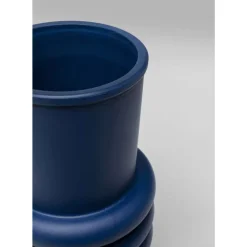 KARE Design Vasen-Vase Gina Trible Blau 17Cm