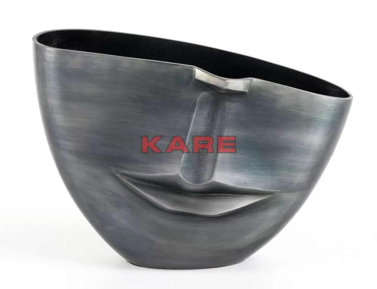 KARE Design Vasen-Vase Half Face Anthrazit 31Cm