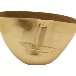 KARE Design Vasen-Vase Half Face Gold 46Cm