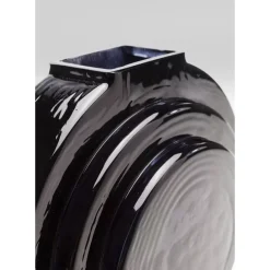 KARE Design Vasen-Vase Las Vegas Disc Schwarz