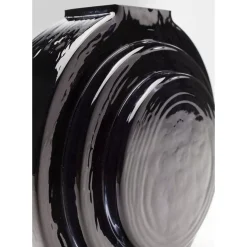 KARE Design Vasen-Vase Las Vegas Disc Schwarz