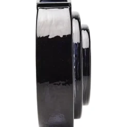 KARE Design Vasen-Vase Las Vegas Disc Schwarz