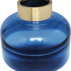 KARE Design Vasen-Vase Positano Belly Blau 21Cm