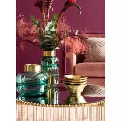 KARE Design Vasen-Vase Positano Belly Grun 21Cm