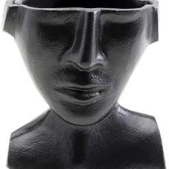 KARE Design Vasen-Vase Rostro Schwarz 17Cm