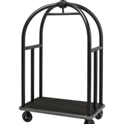 KARE Design Kleinmöbel & Sonstiges-Vip Gepackwagen Vegas Matt Schwarz