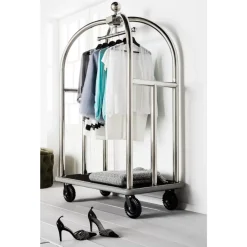 KARE Design Kleinmöbel & Sonstiges-Vip Gepackwagen Vegas Silver