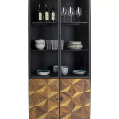 KARE Design Regale-Vitrine Illusion Gold 90X180Cm
