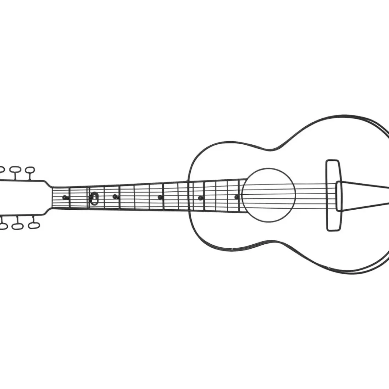 KARE Design Kleinmöbel & Sonstiges-Wandgarderobe Guitar 81Cm