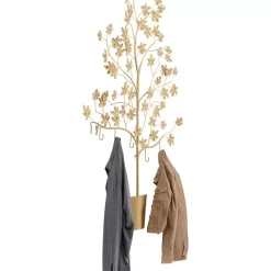 KARE Design Kleinmöbel & Sonstiges-Wandgarderobe Leafline Gold 93Cm