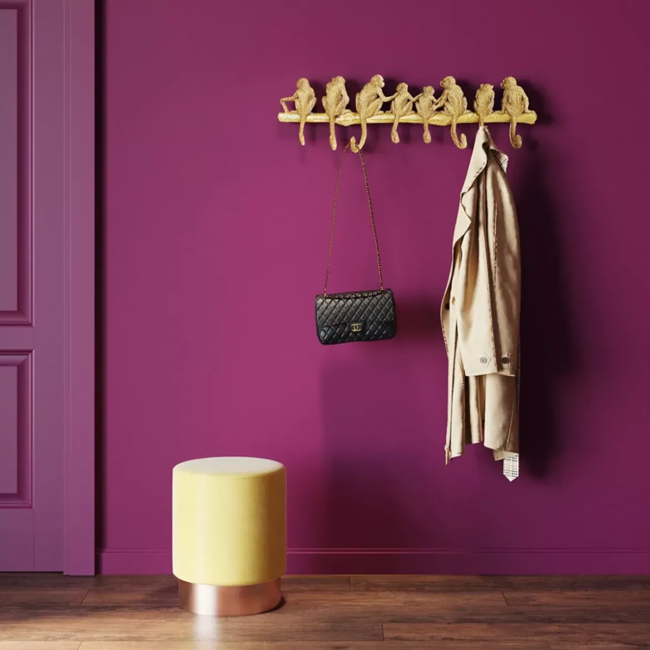 KARE Design Kleinmöbel & Sonstiges-Wandgarderobe Monkey Hook 70Cm