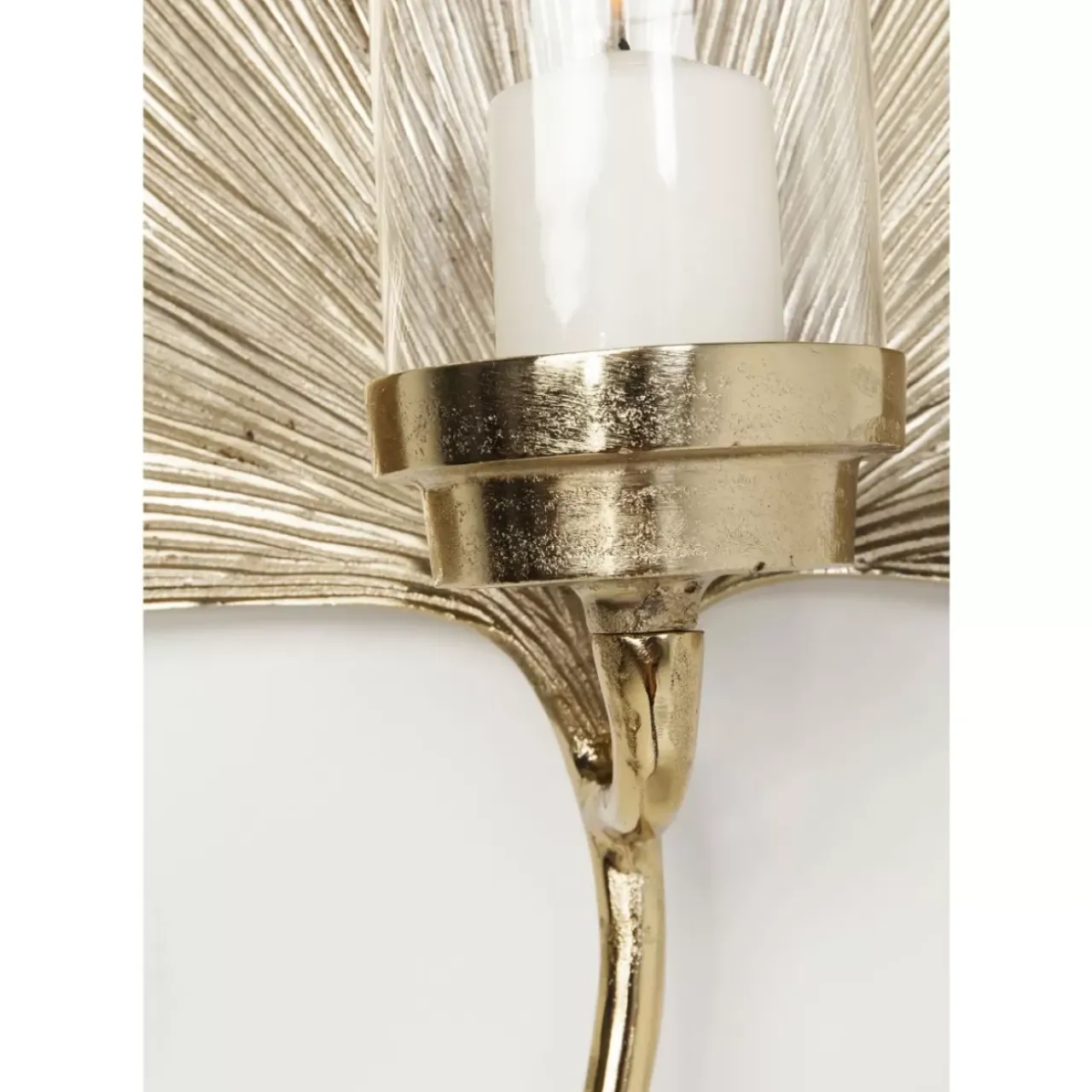 KARE Design Bilder-Wandkerzenhalter Ginkgo Leaf 45Cm