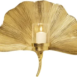KARE Design Bilder-Wandkerzenhalter Ginkgo Leaf 45Cm