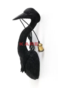 KARE Design Wandleuchten-Wandleuchte Animal Heron Schwarz 26X62Cm