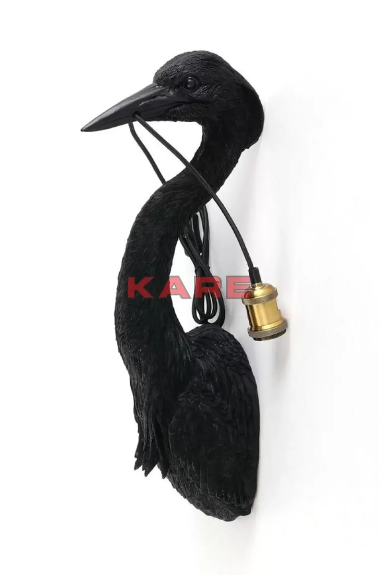 KARE Design Wandleuchten-Wandleuchte Animal Heron Schwarz 26X62Cm