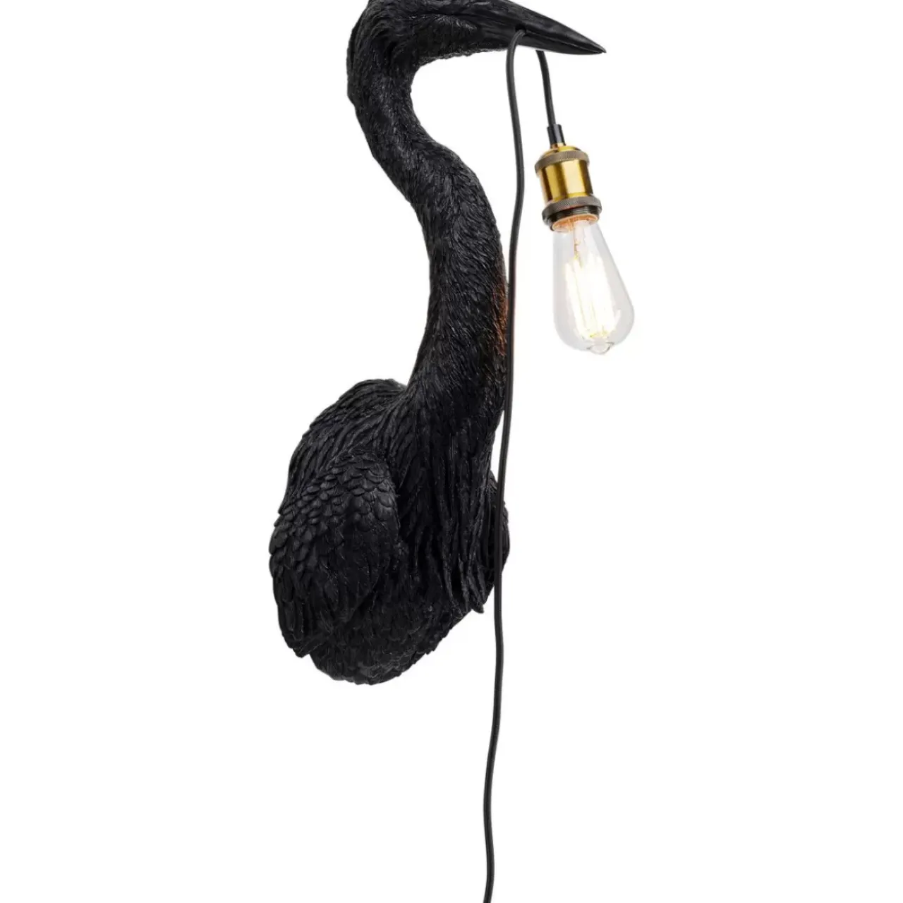 KARE Design Wandleuchten-Wandleuchte Animal Heron Schwarz 26X62Cm