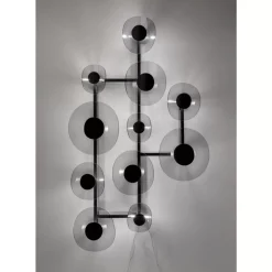 KARE Design Wandleuchten-Wandleuchte Mariposa Schwarz Smoke 116X198Cm