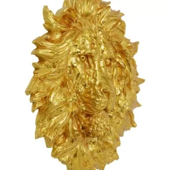 KARE Design Bilder-Wandobjekt Lion Head Gold 90X100Cm