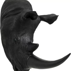 KARE Design Bilder-Wandobjekt Rhino Head Antique Schwarz