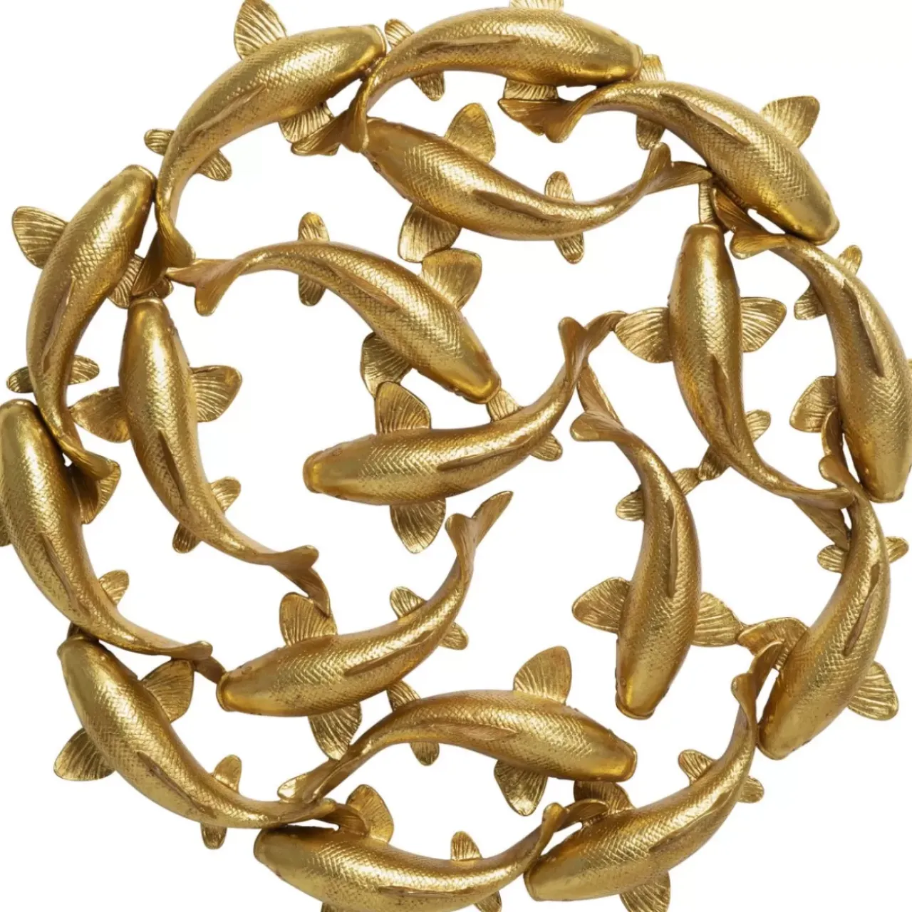 KARE Design Bilder-Wandobjekt School Of Koi Gold O102Cm