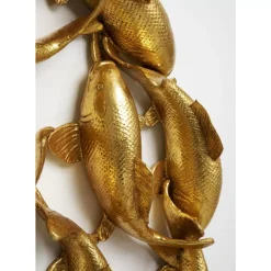 KARE Design Bilder-Wandobjekt School Of Koi Gold O102Cm