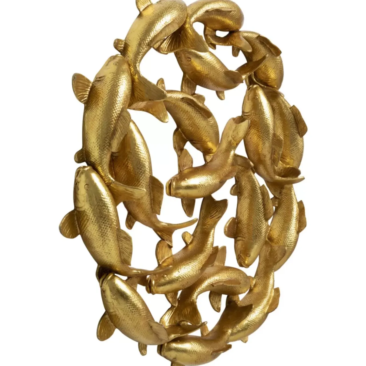 KARE Design Bilder-Wandobjekt School Of Koi Gold O102Cm