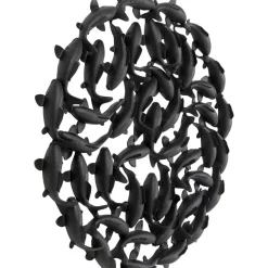 KARE Design Bilder-Wandobjekt School Of Koi Schwarz O160Cm