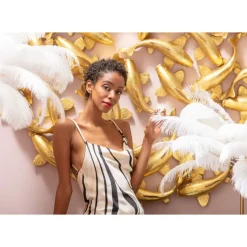 KARE Design Bilder-Wandobjekt School Of Koi Gold O160Cm