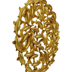 KARE Design Bilder-Wandobjekt School Of Koi Gold O160Cm