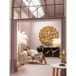 KARE Design Bilder-Wandobjekt School Of Koi Gold O160Cm