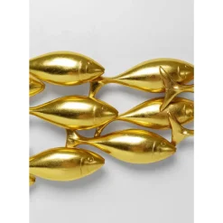 KARE Design Bilder-Wandobjekt School Of Tuna Gold 181X41Cm