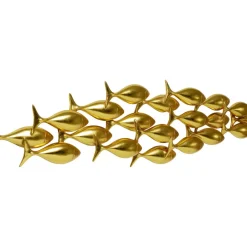 KARE Design Bilder-Wandobjekt School Of Tuna Gold 181X41Cm