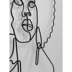 KARE Design Bilder-Wandobjekt Wire African Woman 50X57Cm