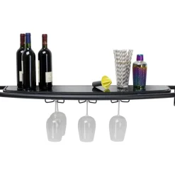 KARE Design Regale-Wandregal Treviso Schwarz 120X10Cm