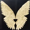 KARE Design Bilder-Wandschmuck Wings Gold Black 120X120Cm